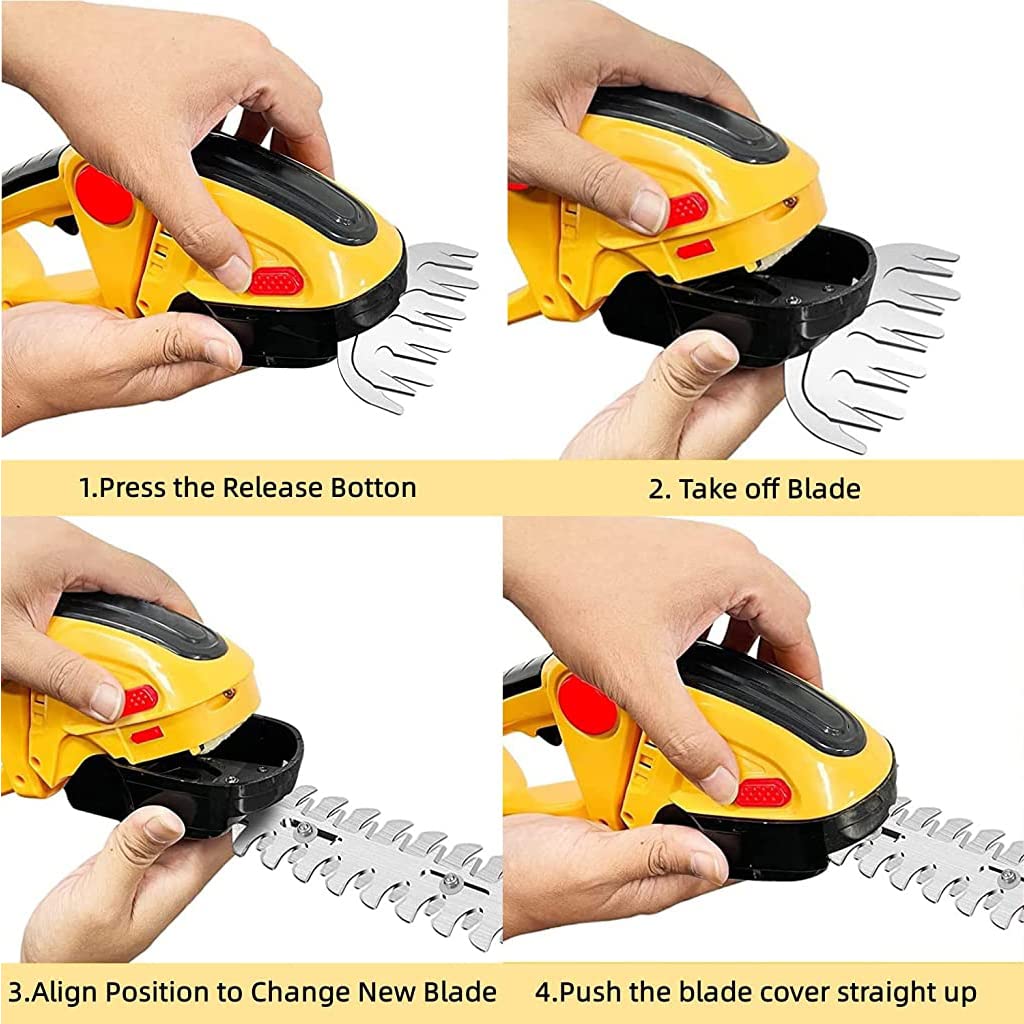 HASTHIP 2 in 1 Brush Cutter Machine with 2Pcs SK5 Blade for Hedge Grass, Lightweight Cordless Hedge Trimmer & Grass Shear with 4000mAh Rechargeable Batterys and Charger HASTHIP 2 in 1 Brush Cutter Machine with 2Pcs SK5 Blade for Hedge Grass, Lightweight Cordless Hedge Trimmer & Grass Shear with 4000mAh Rechargeable Batterys and Charger